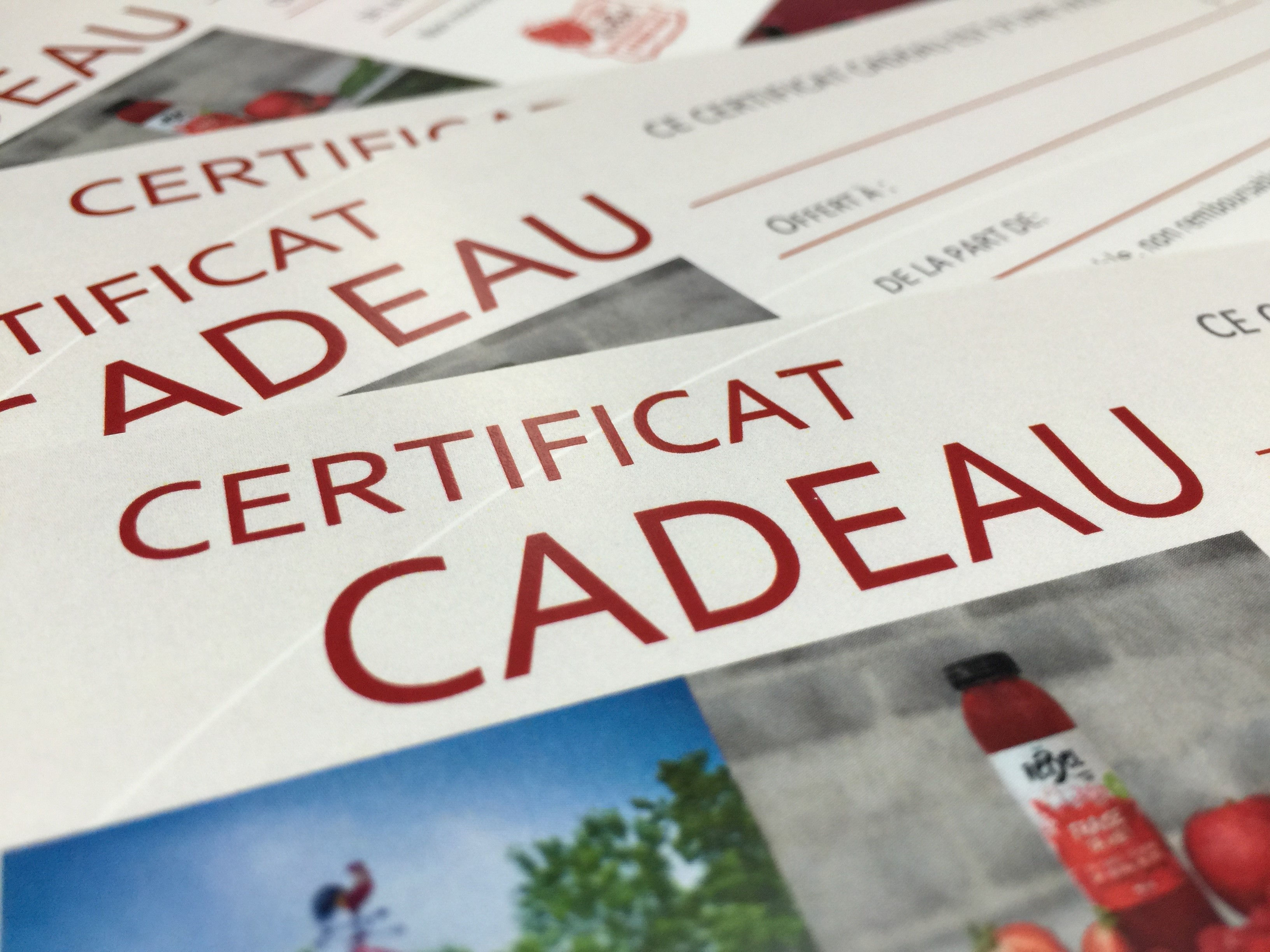 Certificat-cadeau de 25$