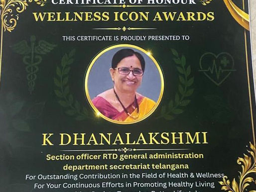 Dhanalakshmi Receives Wellness Icon Award from Babu Mohan at Arogya Mahotsav 2026
