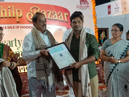Rangu Nagaraju of Vishwakarma Artz Honoured for Excellence in Sheet Metal Art