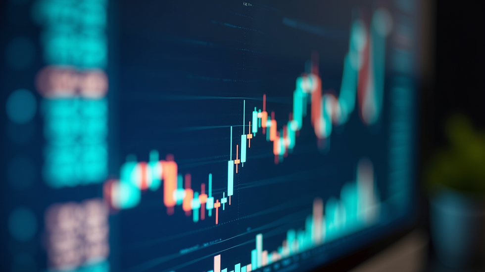 Close-up view of a computer screen showing mutual fund performance charts