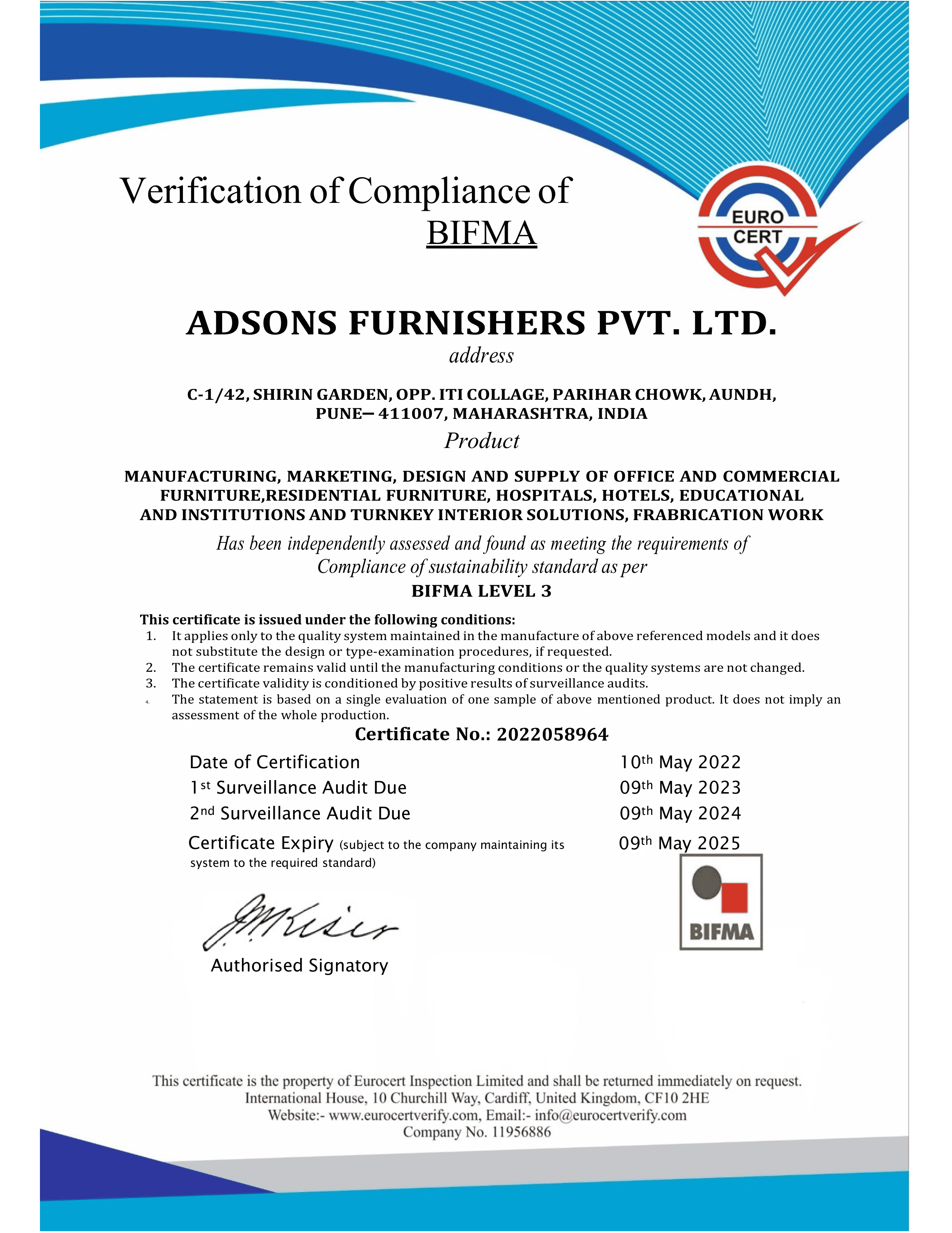 Certifications