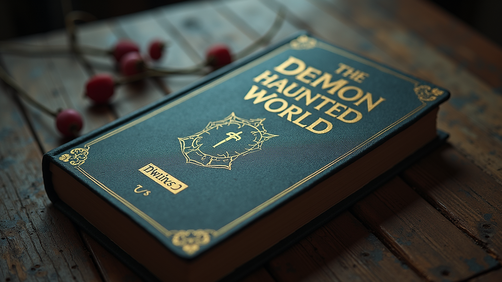Close-up of book cover "The Demon-Haunted World"