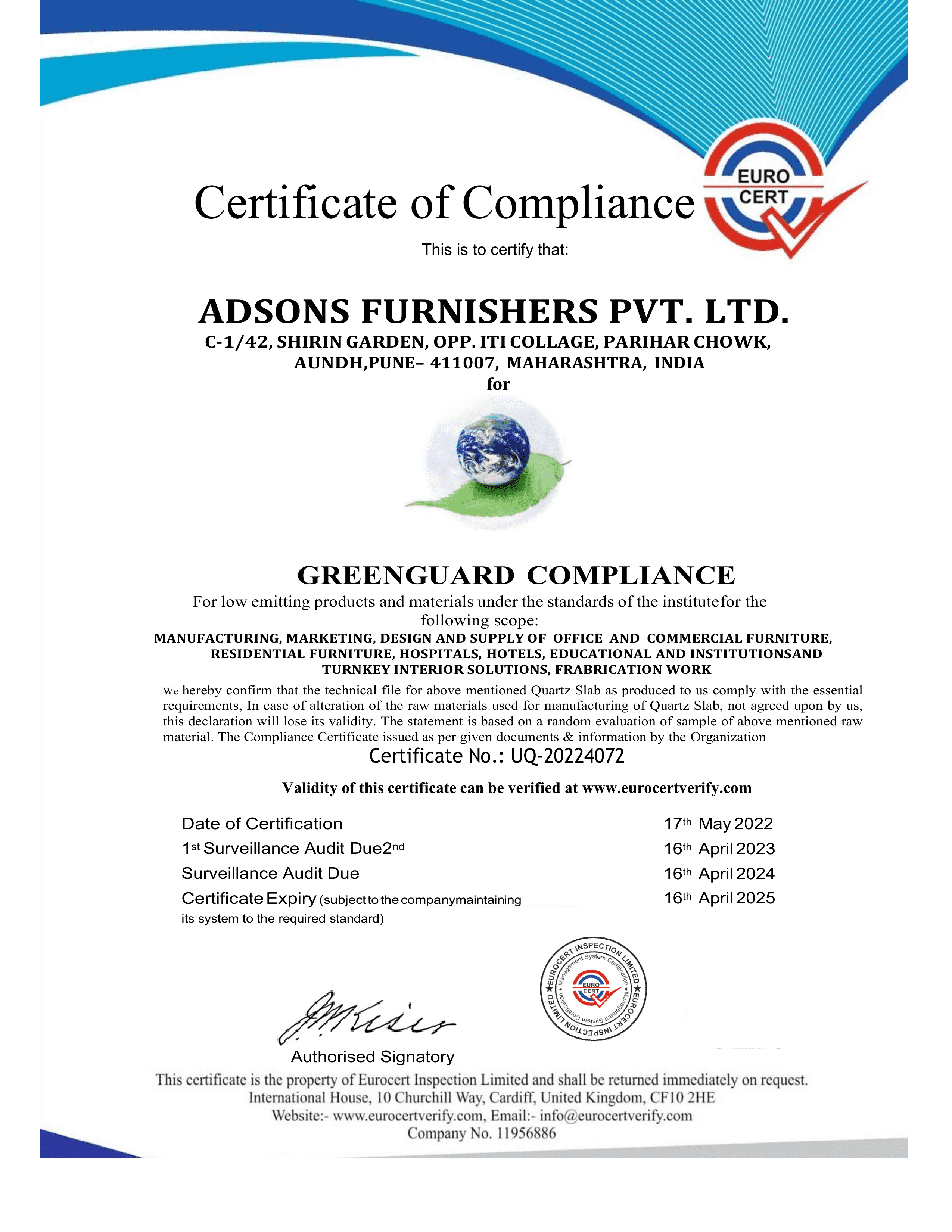 Certifications