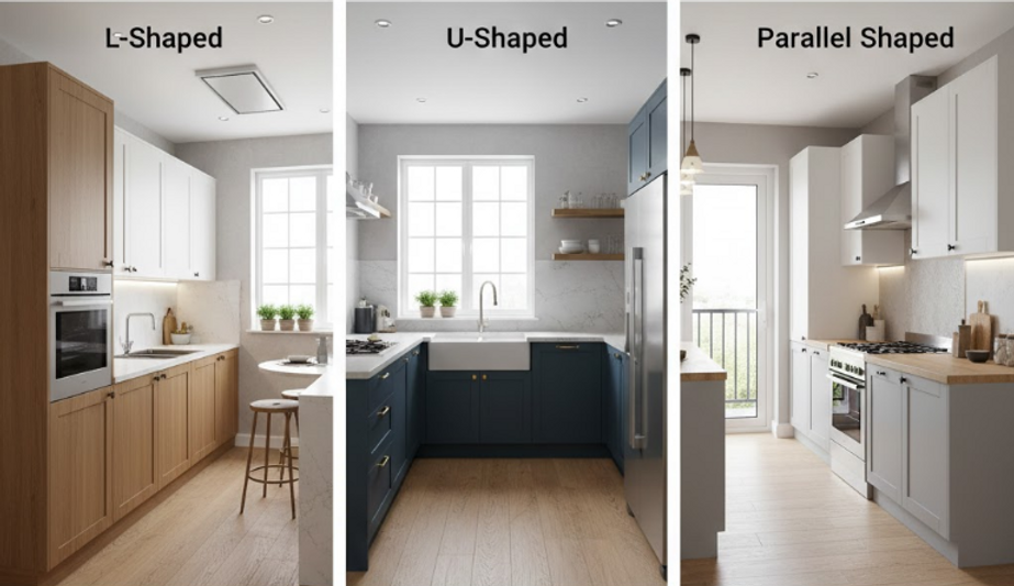 How to Choose the Right Modular Kitchen Layout – L-Shape, U-Shape ...