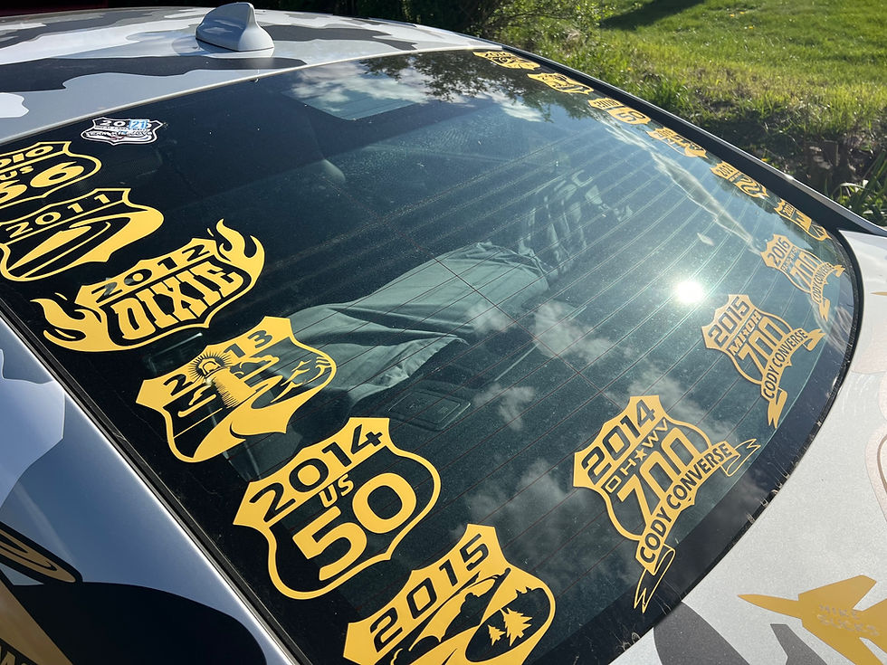 Thumbnail: Rally North America 6x 5 2010 - 2026 Route Shields Vinyl Decals