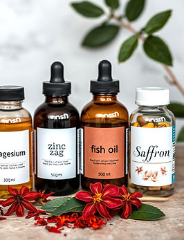 a few bottles of health supplements more