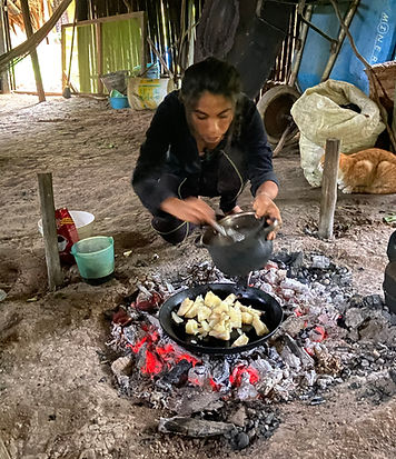 Andrea cooks yucca