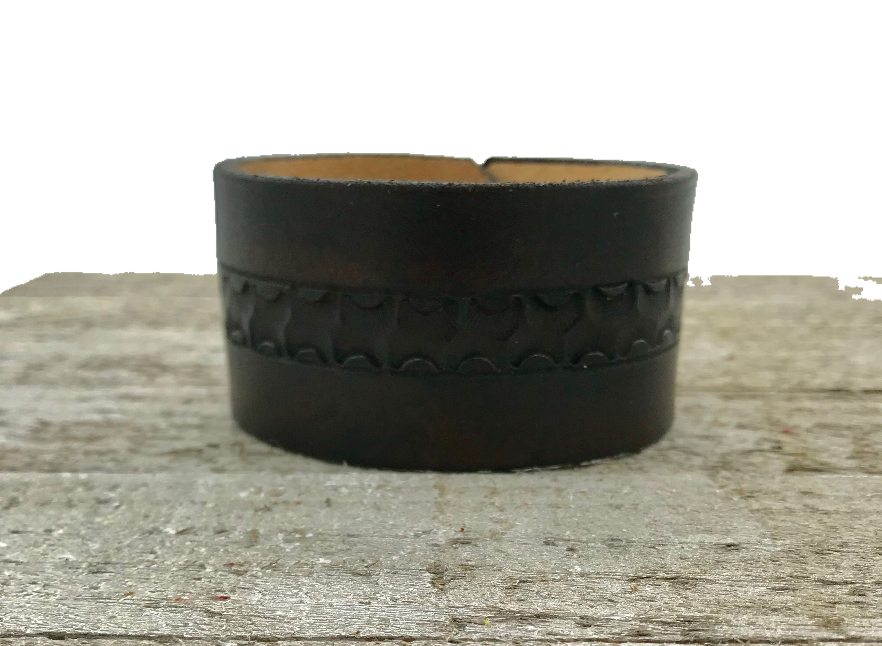 1.75 Leather Tooled Bracelet