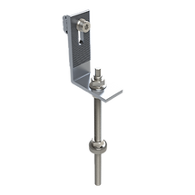 Suporte em alumínio estrutural e inox indicado para
telhas de fibrocimento sobre terças de metálicas