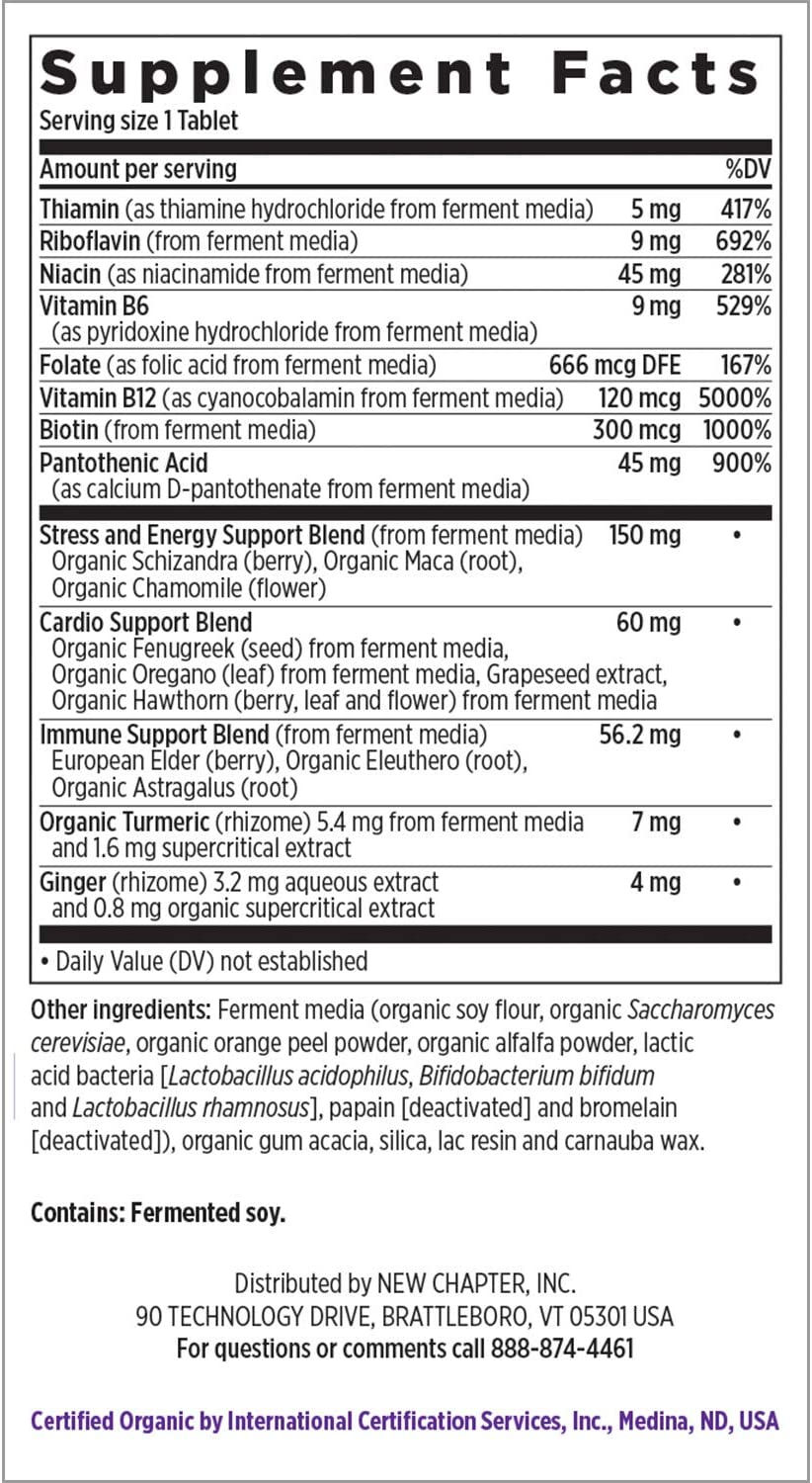 Thumbnail: New Chapter Coenzyme B Complex 90 Vegeterian Capsules