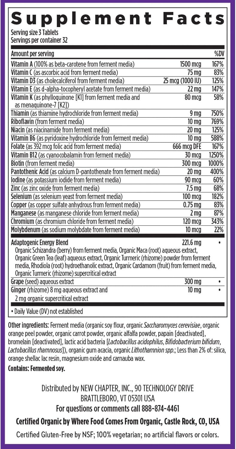 Thumbnail: New Chapter Perfect Energy 96 Vegetarian Tablets