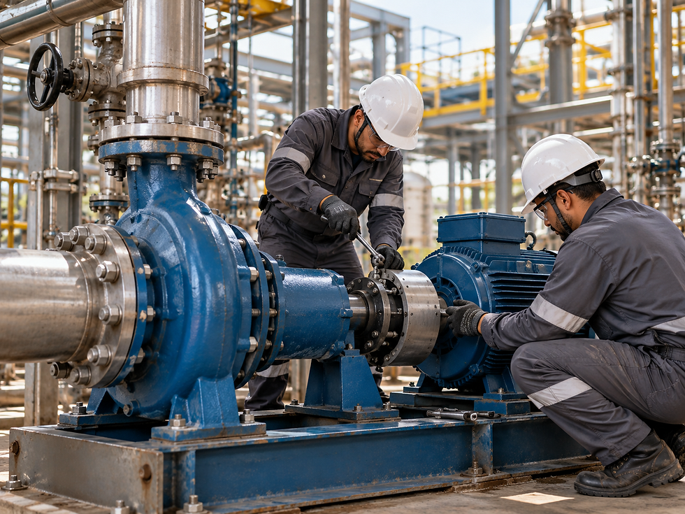 Manutenção Industrial em Bomba