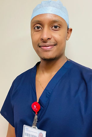 Surgeon smiling at camera