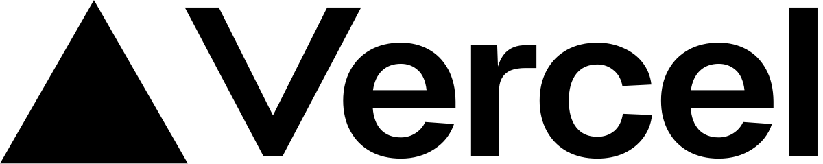 logo da plataforma Vercel em tons de cinza