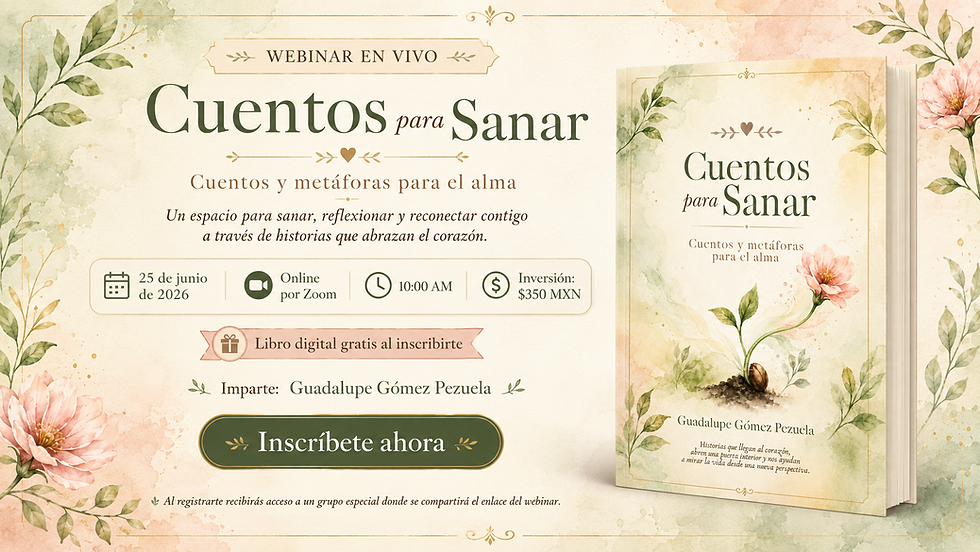 Webinar en vivo - Cuentos para Sanar 10:00 Am.