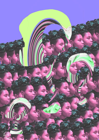 Teletubbie Gen, 7, 2018, Digital collage by Artist Tomilola Olumide
