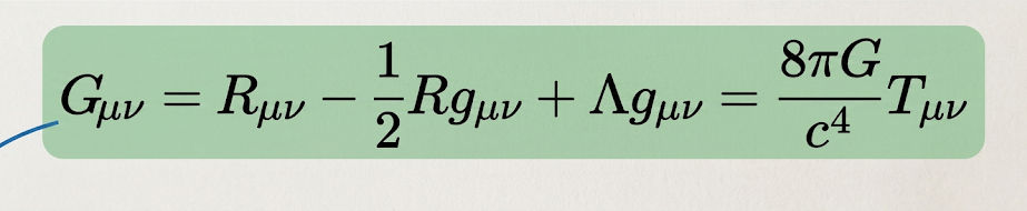 Einstein Genel Görelilik yasası