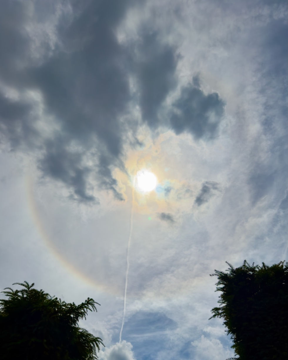 For the second event in a row, a solar halo appears. Picture by Mike Meynell.