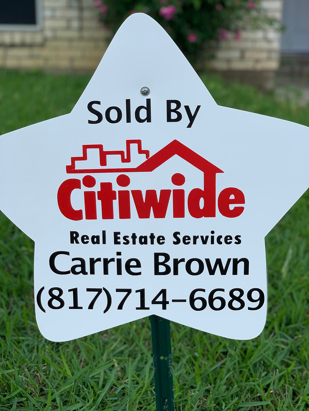 real estate message sign