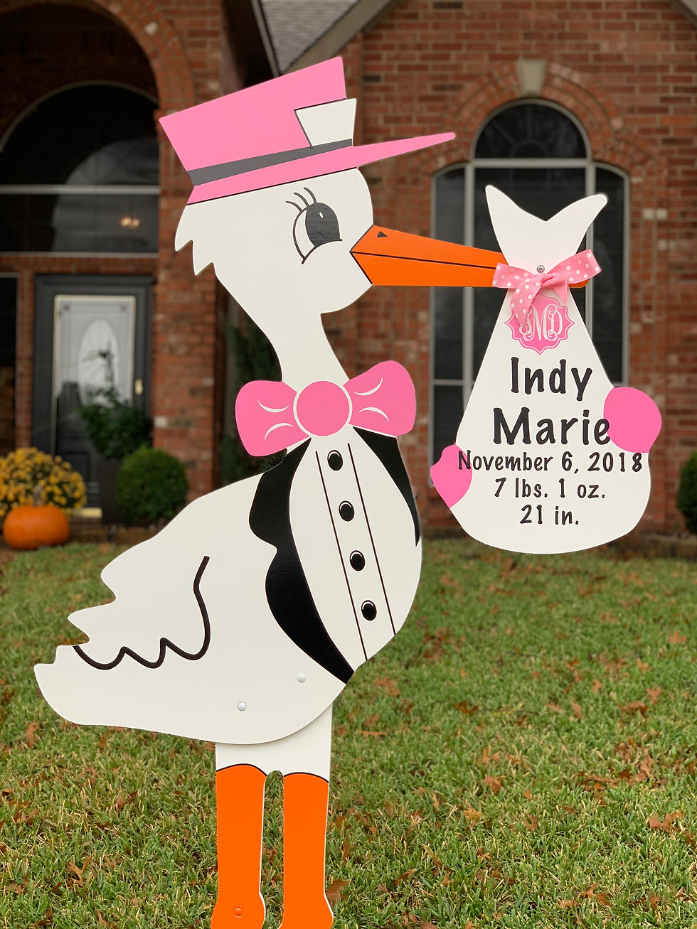 stork birth announcement