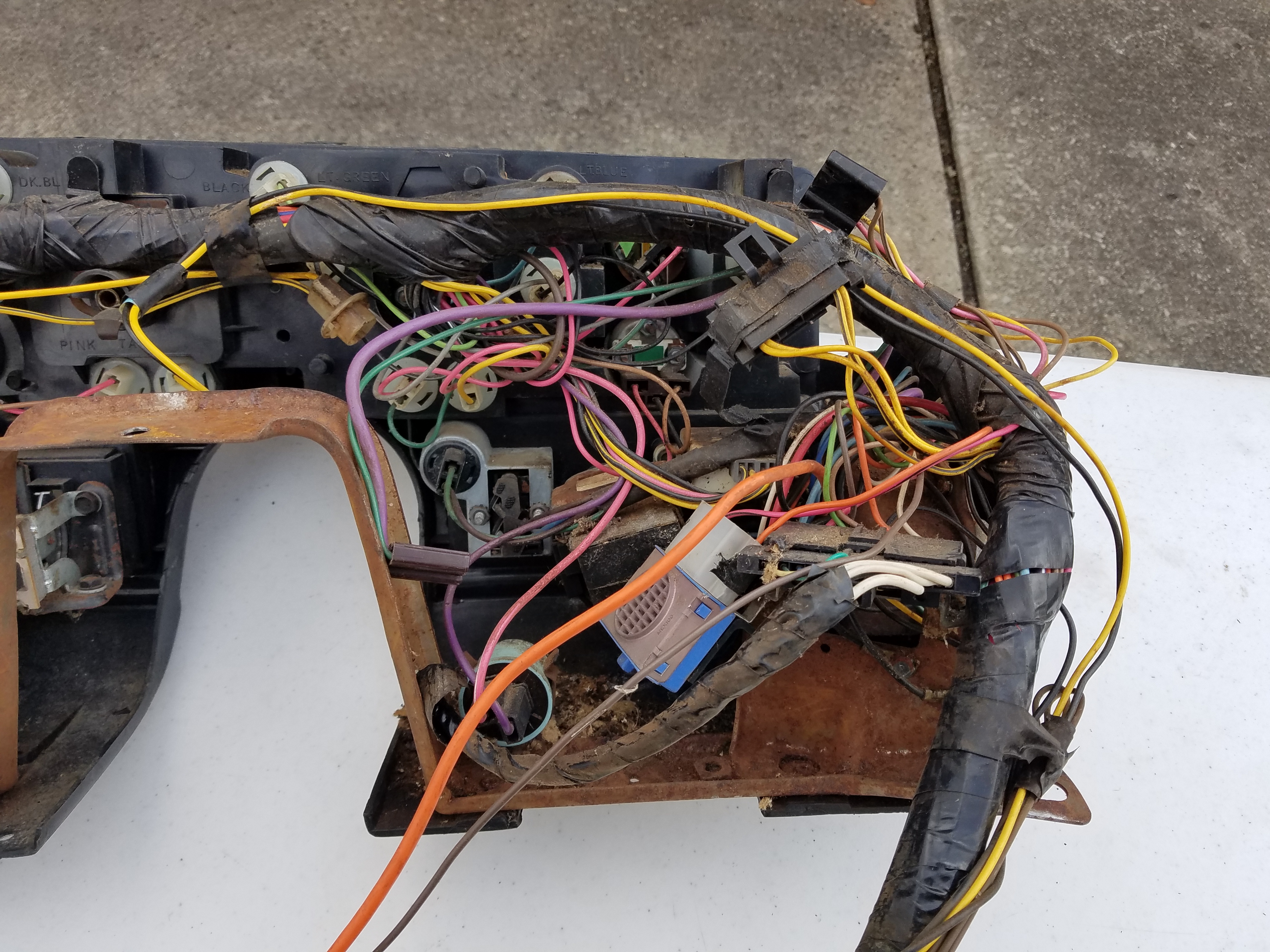 76' behind dash wiring loom