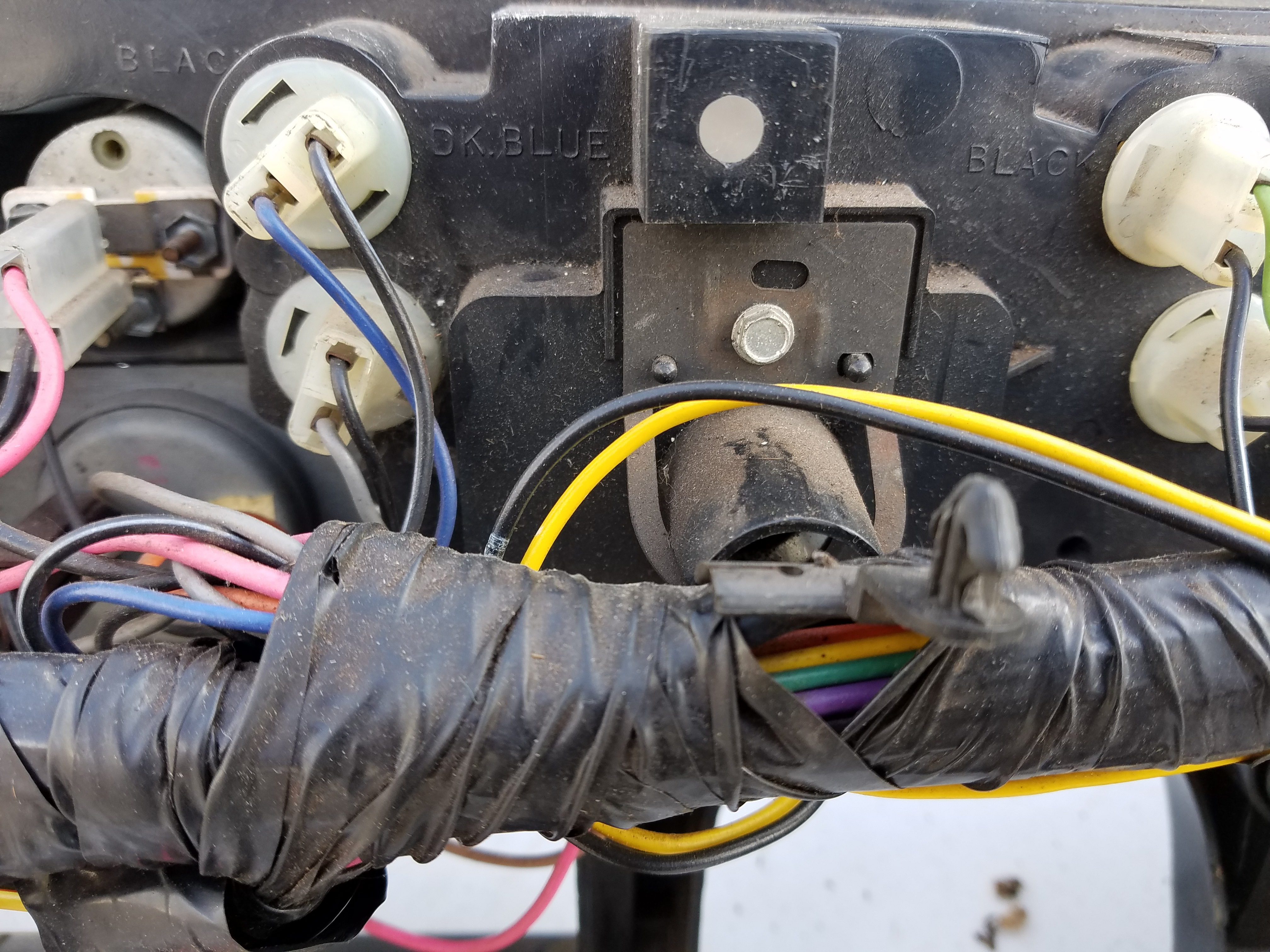 loom behind speedometer