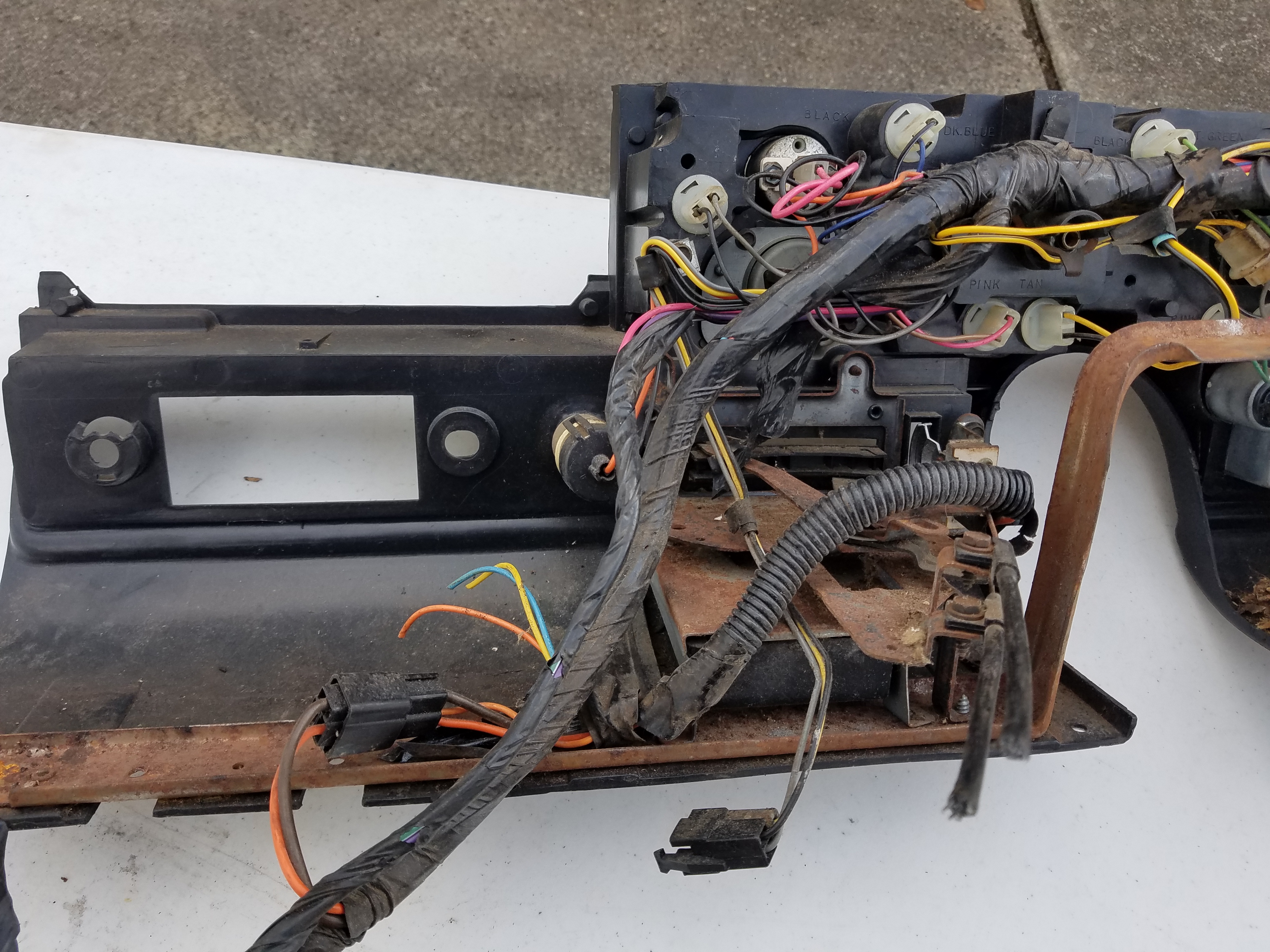 76' behind dash wiring loom three