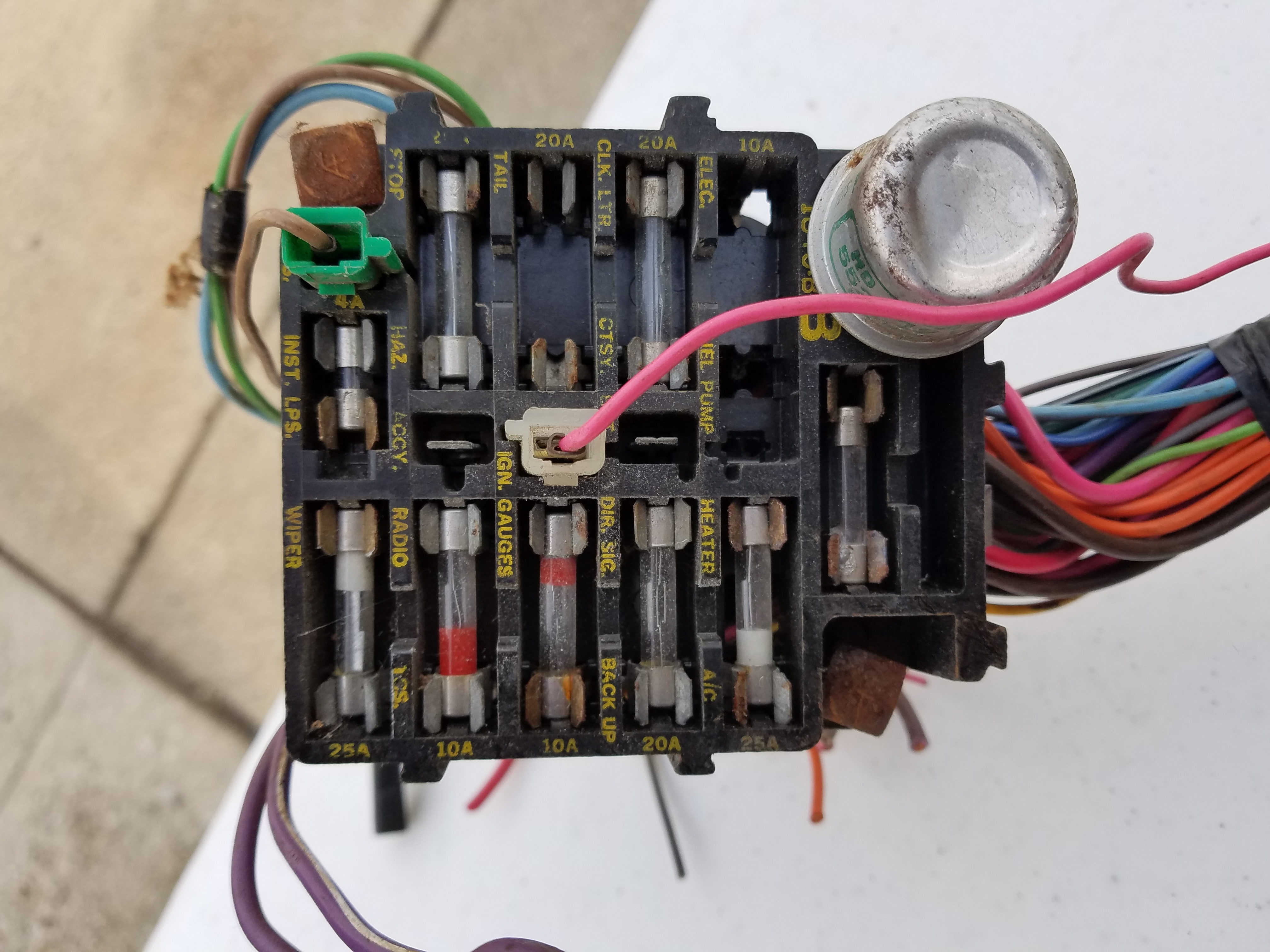 76' fuseblock inside