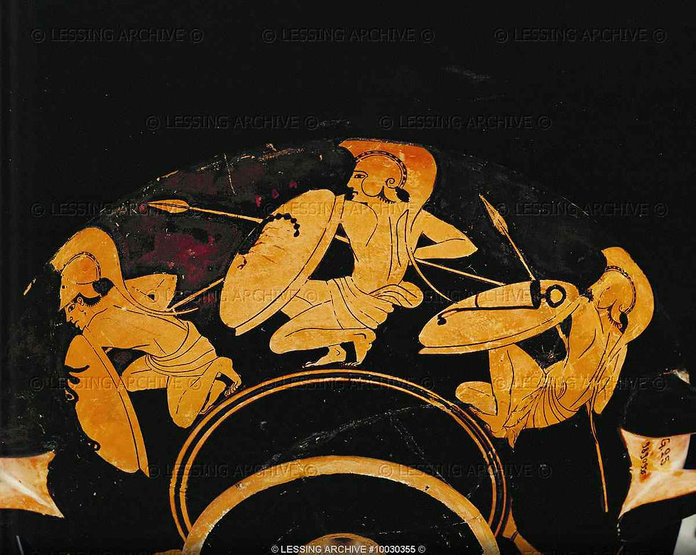 kneeling hoplites