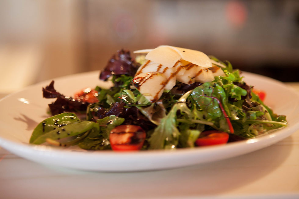 Salade mesclun aux poires