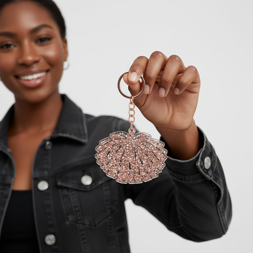 Glitter Cheer Charm