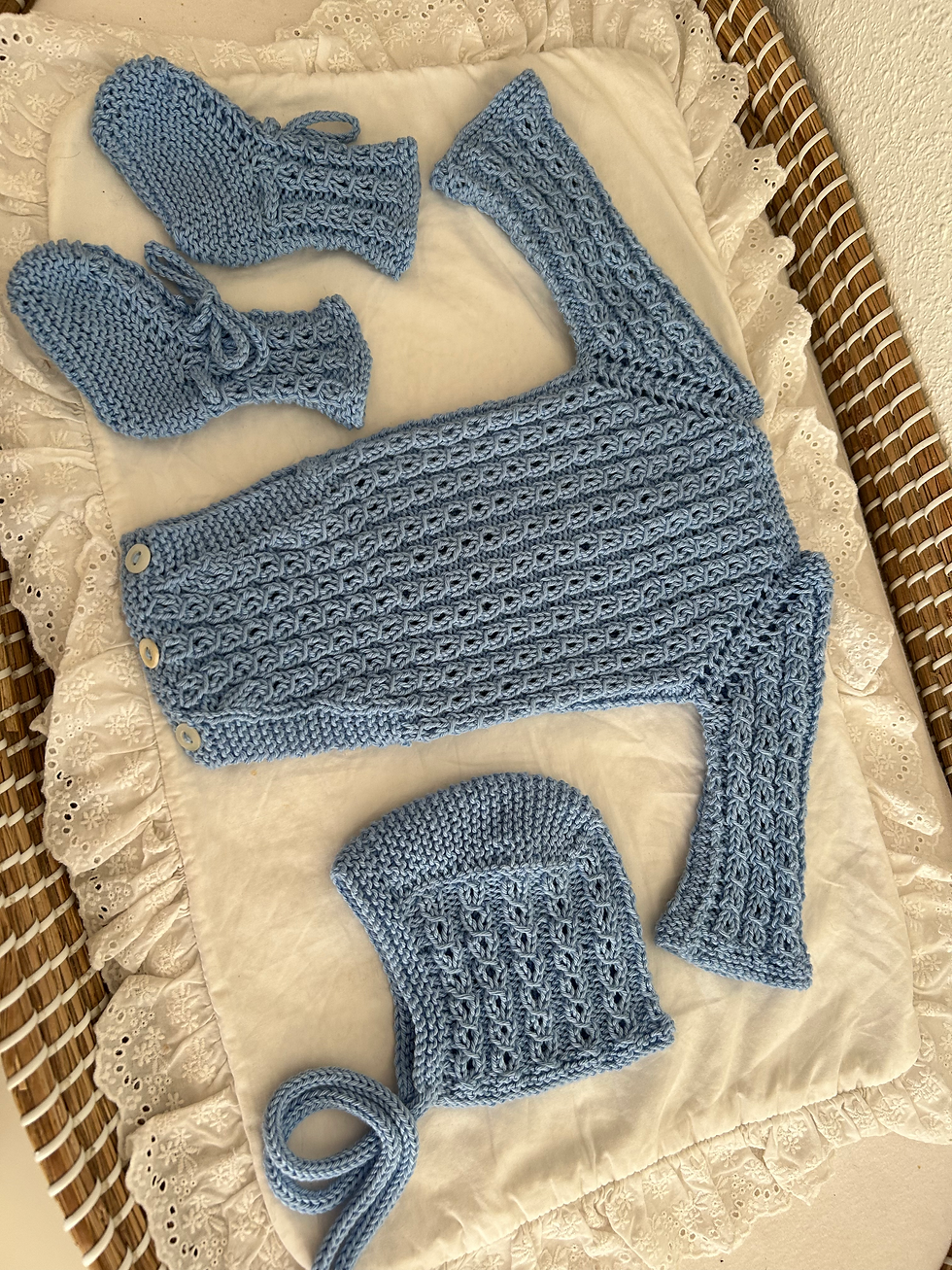 Miniatura: Conjunto pelele Azul ochitos 