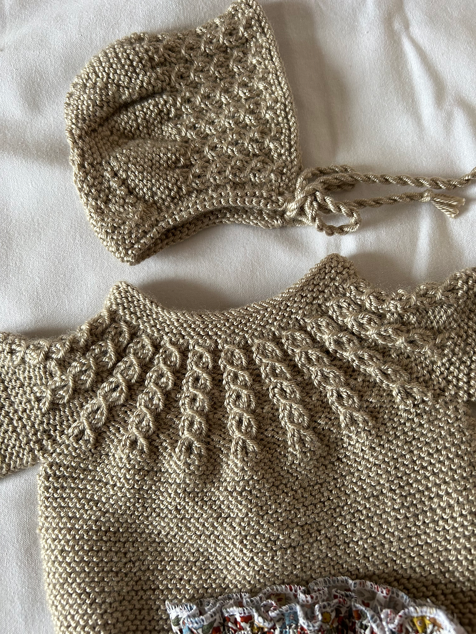 Miniatura: Conjunto beige punto