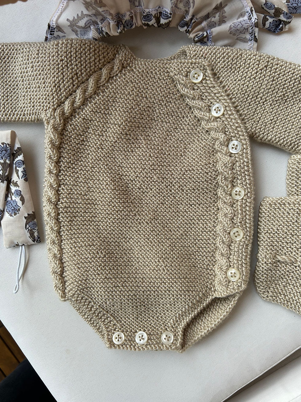 Miniatura: Conjunto punto beige 