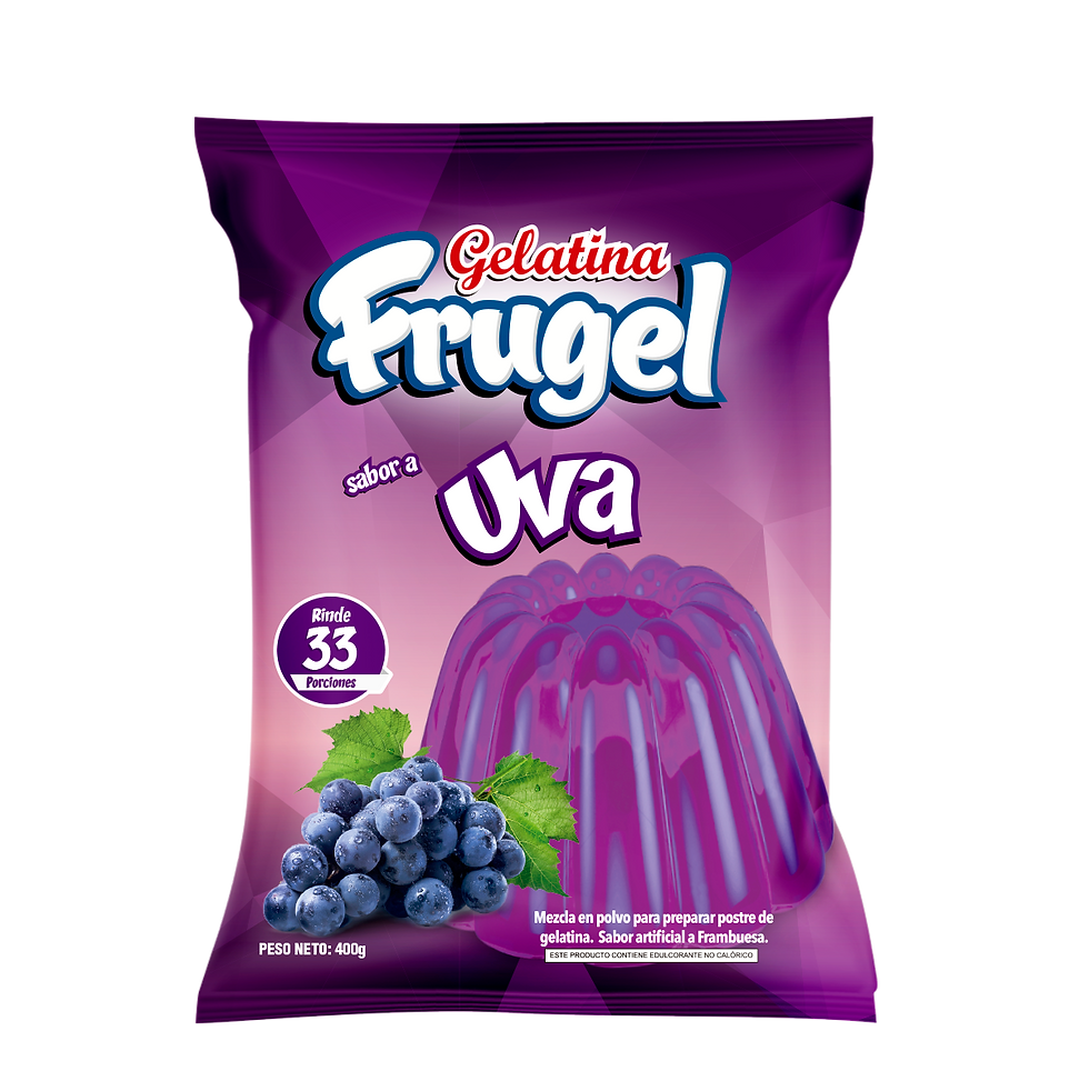 Gelatina Frugel Uva