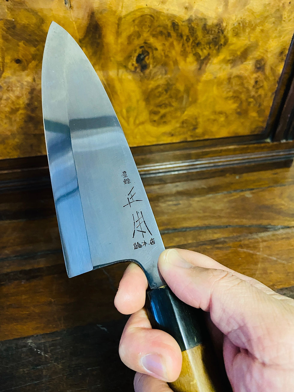 Thumbnail: Vintage Japanese lefty Deba 200mm “Masamoto”