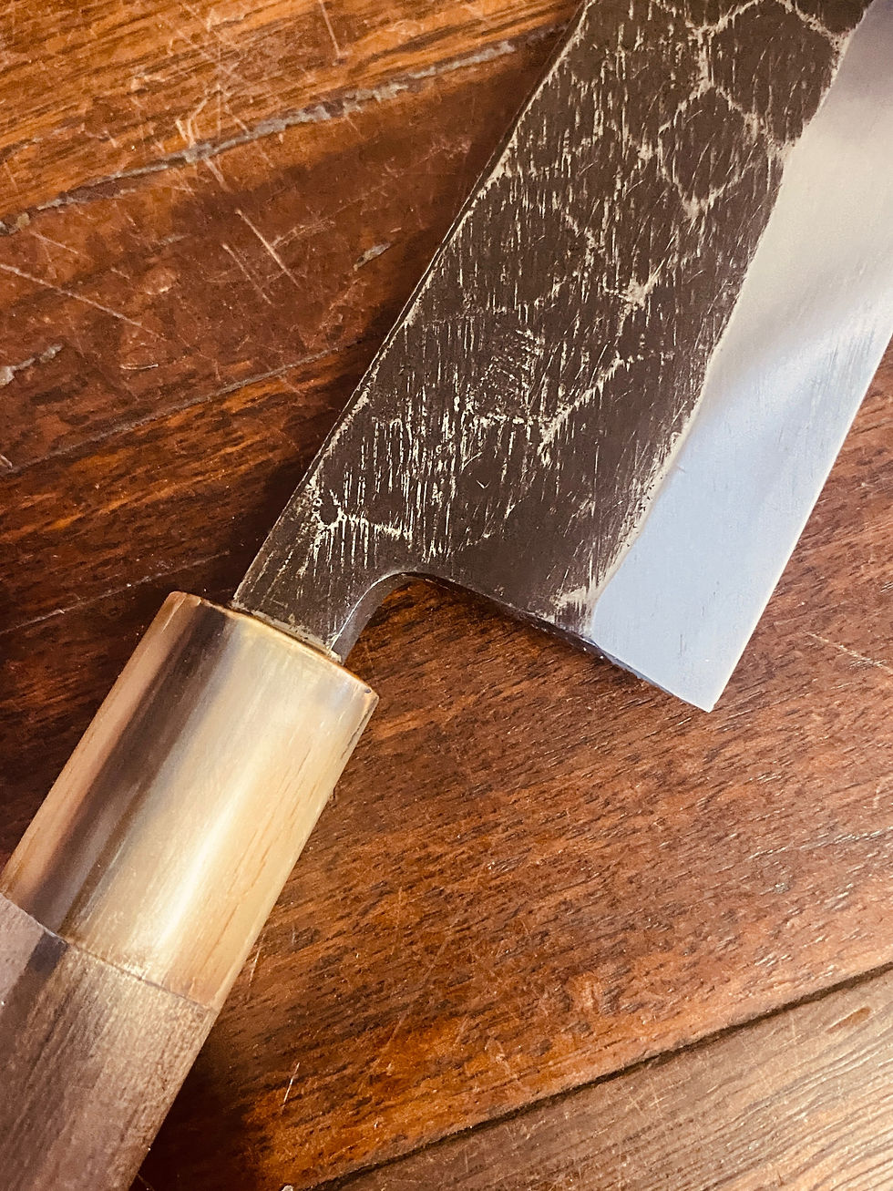 Thumbnail: Vintage Japanese Mioroshi Deba 240mm 手打(hand made)