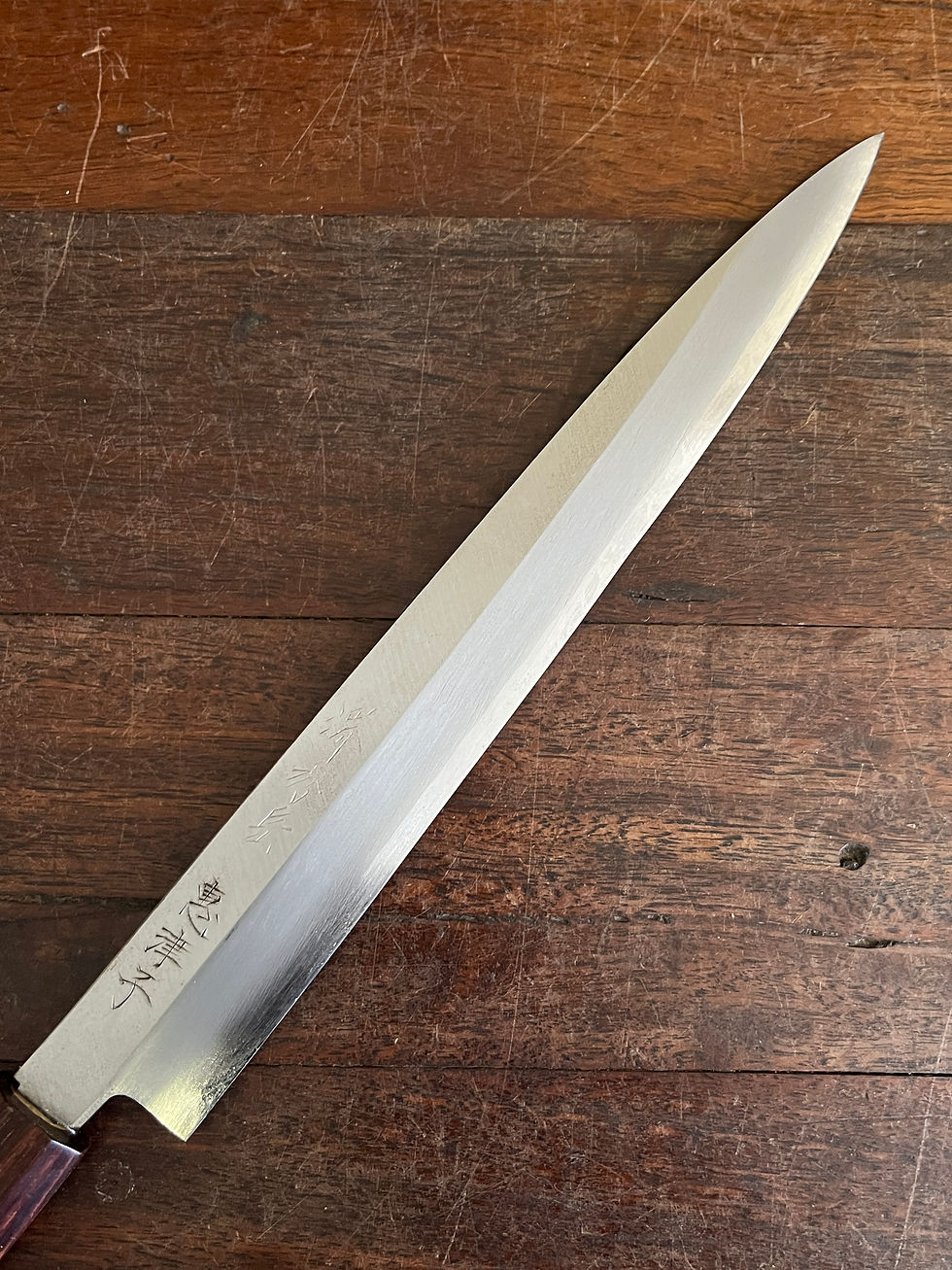 Thumbnail: Vintage Japanese YANAGIBA 240 mm "恵津子(Etsuko)"