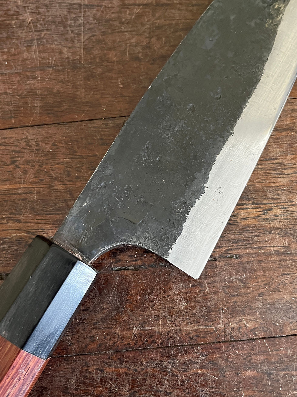 Thumbnail: Vintage Japanese Kurouchi  Santoku/Funayuki 170 mm
