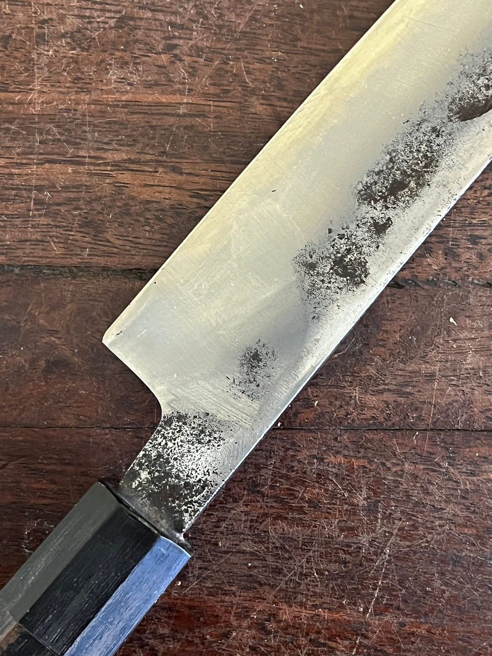 Thumbnail: Vintage Japanese Sujihiki/ double bevel YANAGIBA 210 mm