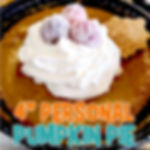 4" Personal Pumpkin Pie (sold individually)