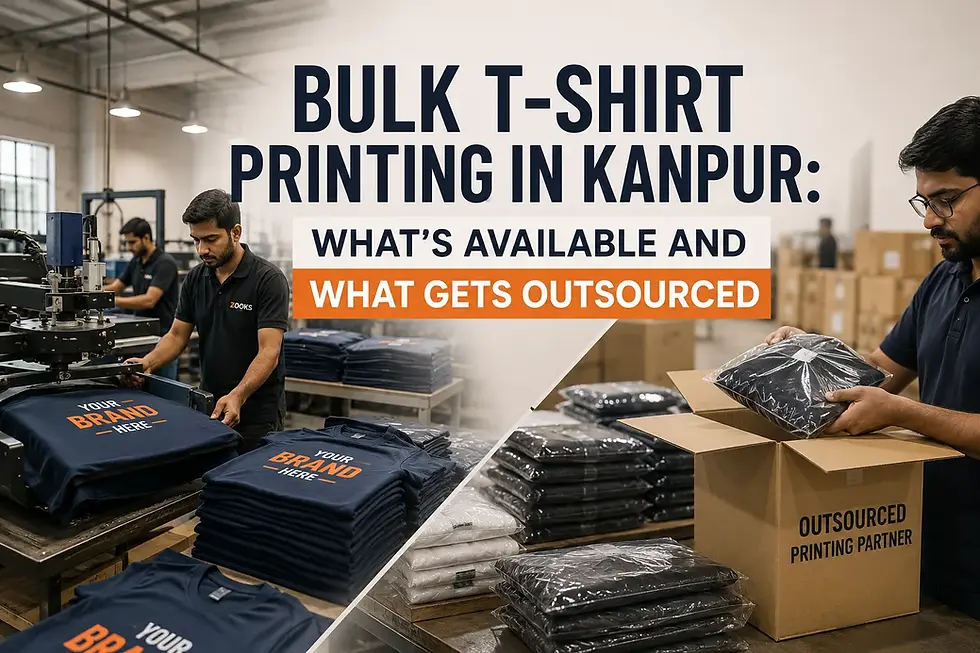 Bulk T-Shirt Printing in Kanpur: What's Available and What Gets Outsourced