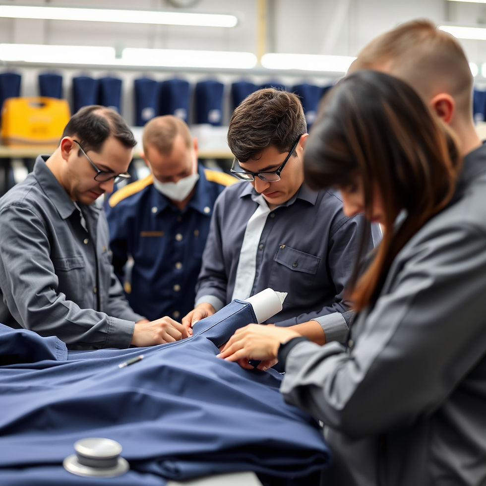 Quality inspection of finished uniforms