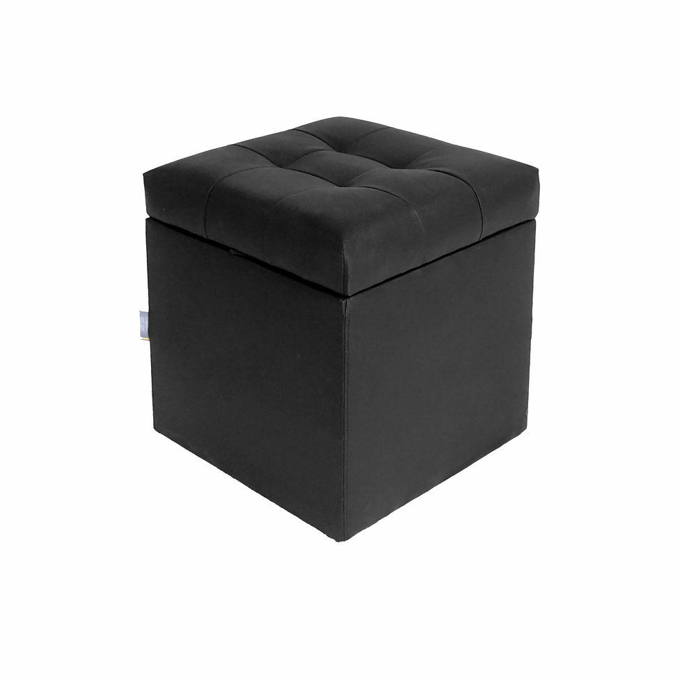 Miniatura: Puff Baul En Ecocuero - Puff Zapatero - 40 X 40 X 40 - Nuevo