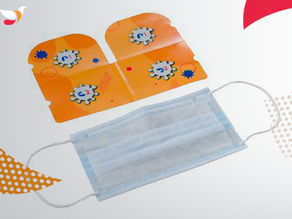 ÉTUI DE PROTECTION EN PAPIER POUR MASQUE À PERSONNALISER