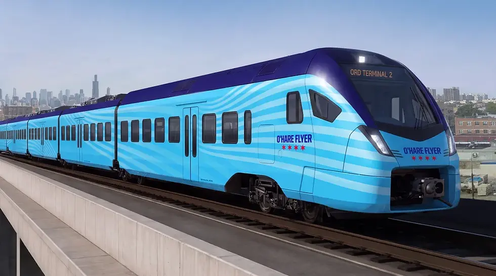 Chicago proyecta un tren eléctrico de 15 minutos entre el centro y O’Hare