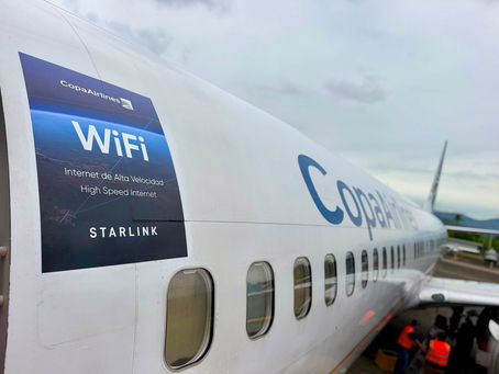 Copa Airlines incorpora Starlink en toda su flota