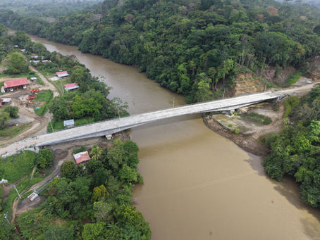 Puente sobre el río Chucunaque en Panamá entra en su fase final de construcción