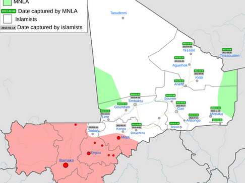 نیروهای طوارق در جنگ با دولت مرکزی مالی و همپیمان جدید استعمارگر آن