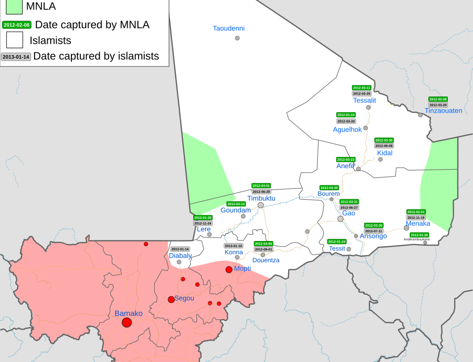 نیروهای طوارق در جنگ با دولت مرکزی مالی و همپیمان جدید استعمارگر آن